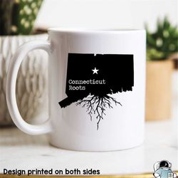 connecticut mug, connecticut gift, connecticut map, connecticut coffee mug, connecticut state mug, connecticut roots mug