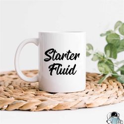 starter fluid mug, coffee lover mug, funny coffee mug, mechanic coffee gift, coffee lover gift, starter fluid coffee, co