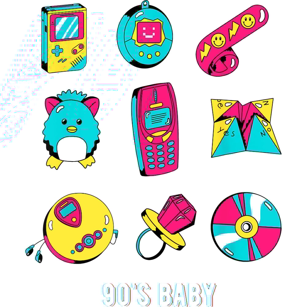 90s Baby Retro 1990s Nostalgia Fashion Aesthetic Funny Retro T-Shirt.jpg