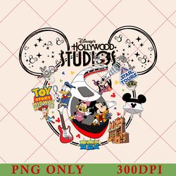 vintage disney hollywood studios vacation png, disney family trip png, disney epcot hollywood studios trip tour png