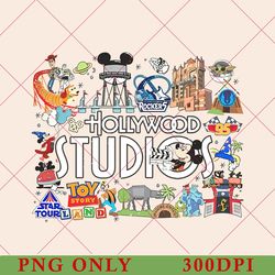 disney hollywood studios png, hollywood studios png, retro hollywood studios trip png, retro disney family vacation png