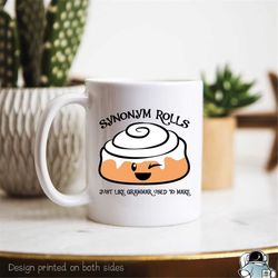 synonym rolls shirt, english teacher gift, english mugs, just like grammar used to make, grammar mugs, grammar gifts, pu