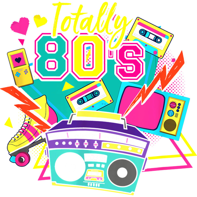 Funny 80s Retro 1980 Party Turntable Cassette T-Shirt.jpg