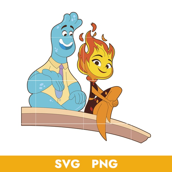Ember & Wade Svg, Elemental Characters Svg, Elemental Svg, D | Inspire ...