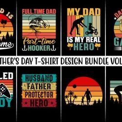 father's day t-shirt design bundle, dad