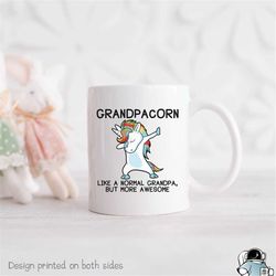 grandpa mug, grandpacorn mug, grandpa gift, unicorn grandpa mug, grandpa coffee mug, gift for grandpa, grandfather gift,