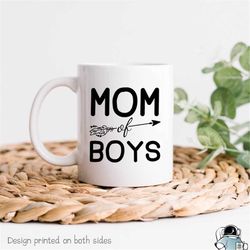 mom of boys coffee mug, mug for mom, mom gifts, mom coffee mug, unique coffee mug, mom gift from boys, cute mom mug, mot