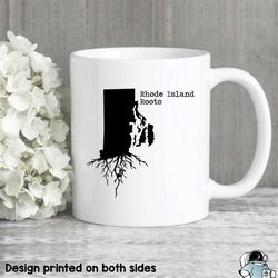 rhode island mug, rhode island gift, rhode island map, rhode island coffee mug, ri roots state mug, rhode island roots m