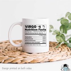 virgo coffee mug, virgo zodiac mug, virgo gift, virgo birthday gift, virgo zodiac sign, virgo astrology gift, virgo horo