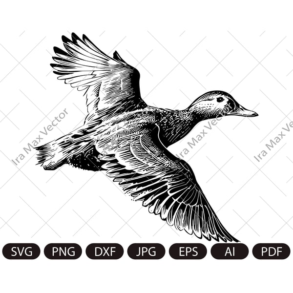 Duck Svg, Duck flying svg, Duck Clipart, Duck Png, Duck Head | Inspire ...