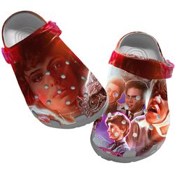 weird science crocs, weird science clog shoes unisex, movie sandals, movie crocs, weird science