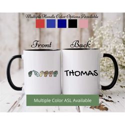 asl mug, asl cup, sign language gifts