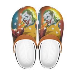 joker crocs, movie sandals, movie crocs, joker, joker clog shoes unisex, character movie crocs