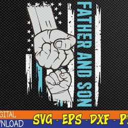 Father And Son American Flag Matching Fathers Day Father Son Svg, Eps, Png, Dxf, Digital Download