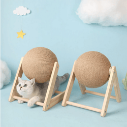 cat scratching ball toy kitten sisal rope ball board grinding paws toys cats scratcher wear-resistant pet furniture supp