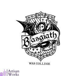 retro basgiath war college fourth wing svg cutting digital file