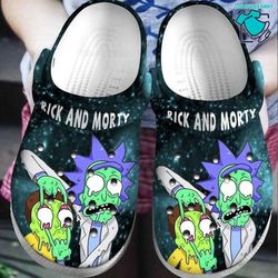 rick and morty clog shoes unisex, cartoon crocs, movie crocs, rick and morty, rick and morty crocs, sitcom crocs