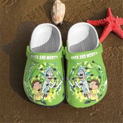 rick and morty clog shoes unisex, rick and morty crocs, movie crocs, rick and morty, cartoon crocs, sitcom crocs