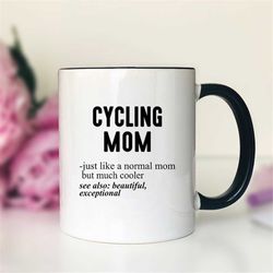 cycling mom just like a normal mom coffee mug  cycling  gift  cycling  mug  funny cycling  mom gift