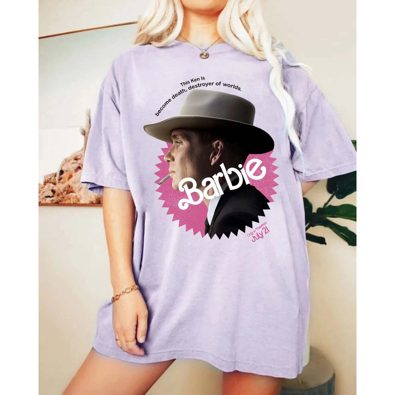 Barbie Oppenheimer Comfort Colors, Barbieheimer Active T-Shirt, Funny Movie, Barbie Shirt, Oppenheimer Movie 2023 Shirt, Barbenheimer Shirt - 4.jpg