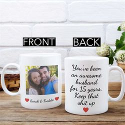 custom 15th anniversary gift, 15 year anniversary gifts for husband, wedding anniversary gift for him, 15 year anniversa