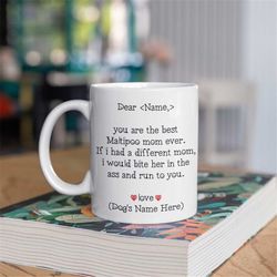 personalized maltipoo mom gift, maltipoo mom, maltipoo mug, maltipoo gift for women, maltipoo mom mug, maltipoo mommy