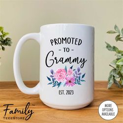 promoted to  grammy est. 2023 coffee mug  new grammy gift grammy mug  pregnancy reveal gift