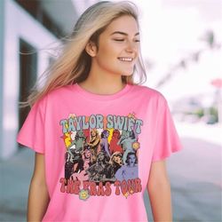 the eras tour vintage style tshirt with tour dates | swiftie gift | taylor swift concert merch | comfort colors tee