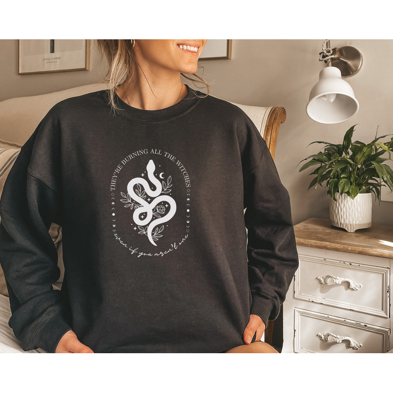 Taylor Swiftie, I Did Something Bad Lyric Sweatshirt, They're Burning All the Witches Sweatshirt, Witch Sweater, Halloween Sweatshirt - 3.jpg