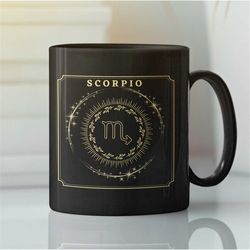 scorpio mug, scorpio  cup,  zodiac scorpio  mug, horoscope mug, scorpio  constellation mug