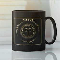 aries mug, aries cup,  zodiac aries mug, horoscope mug, aries constellation mug