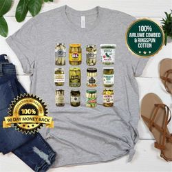 pickles shirt, vintage canned pickle shirt, pickle crewneck sweatshirt, pickle lovers hoodie, pickle crewneck sweatshirt
