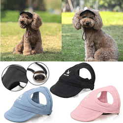 Pet Outdoor Supplies Shade Leaky Ears Dog Cap Baseball Cap Dog Headwear Dog Accessories Travel Pet Travel Pet Supplies