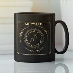 sagittarius cup, sagittarius mug, zodiac sagittarius mug, horoscope mug, leo constellation mug