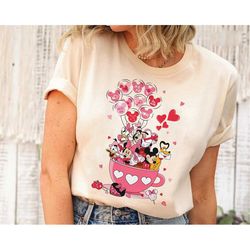 retro mickey and friends shirt, disney shirt, disney vintage shirt, disneyland shirt, disney family shirt, disney balloo