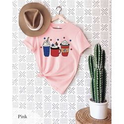 4th of july coffee independence t-shirt, funny independence day, 4th of july patriotic tee, america family matching 4th