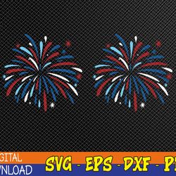 4th of July Fireworks Svg, Eps, Png, Dxf, Digital Download