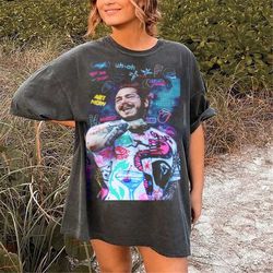 post malone comfort colors shirt , post malone shirt, post malone merch, post malone vintage shirt