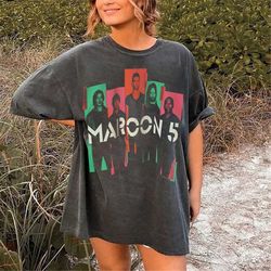 maroon 5 vintage t shirt, pop rock tees, maroon 5 gifts