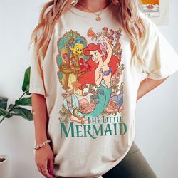 Little Mermaid Comfort Colors Shirt, Disney Little