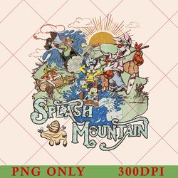 splash mountain png file, splash mountain instant download, splash mountain mickey and friends, wdw family vacation png