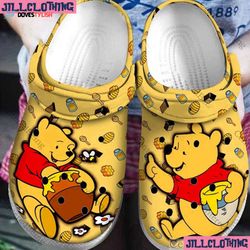 disney pooh bear clogs - fun cartoon slippers & custom shoes