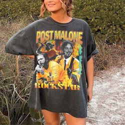 post malone rock star shirt, post malone tour shirt, post malone merch, post malone graphic tee