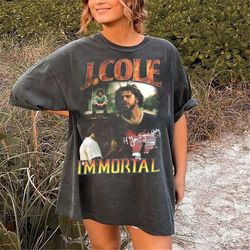 vintage j cole immortal for your eyez only tour tee shirt