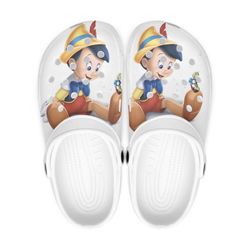 pinocchio clog shoes unisex, pinocchio crocs, pinocchio disney, movie crocs, disney crocs, pinocchio movie sandals