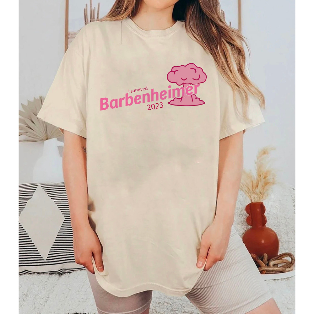 Barbie Oppenheimer T-Shirt, I Survived Barbenheimer Shirt, Barbie Movie Inspired Shirt, Oppenheimer Movie Inspired 2023 Shirt, Trending Tee - 2.jpg