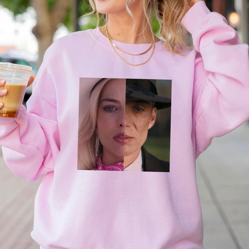 Barbie x Oppenheimer Shirt, Double Feature Shirt, Barbie Movie Inspired Shirt, Oppenheimer Movie Inspired Shirt, Funny Movie Tee - 4.jpg