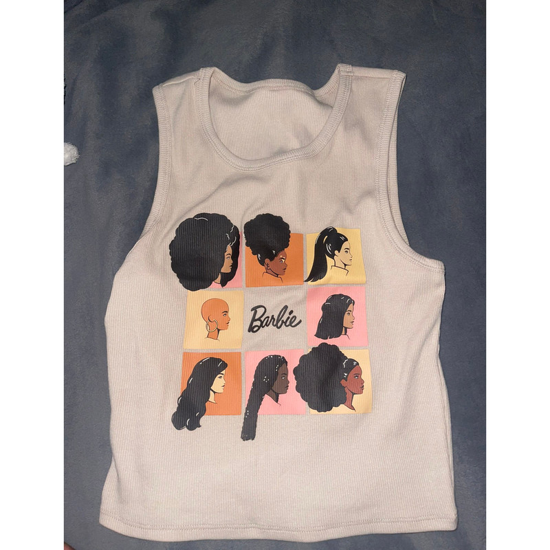 Black Barbie Tank Top,Black Doll Curly Afro Shirt, Barbie Movie 2023 Tee, Barbie Shirt For Girls, Barbie Squad Shirt, Barbie Gifts For Women - 1.jpg