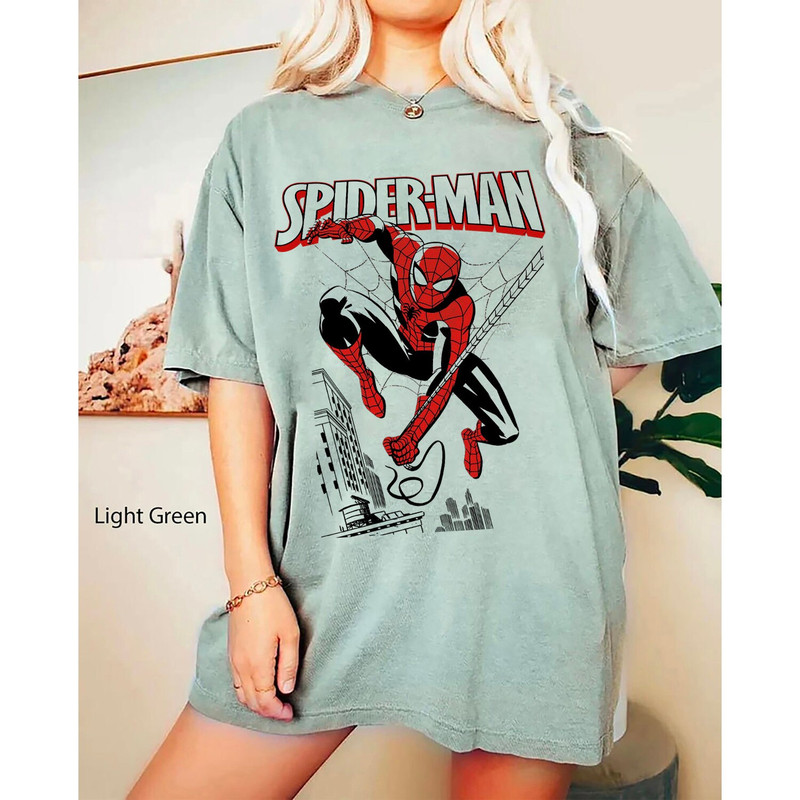 Comfort ColorsĀ® Retro 90s Marvel Spider-Man Shirt, Retro Comics, Retro Spiderman Comic Shirt,MCU Fans Gift, Marvel Avengers Spiderman Tshirt - 3.jpg