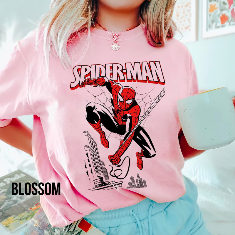 Comfort ColorsĀ® Retro 90s Marvel Spider-Man Shirt, Retro Comics, Retro Spiderman Comic Shirt,MCU Fans Gift, Marvel Avengers Spiderman Tshirt - 4.jpg